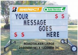ROAD Talkers - Mobile Signs on Wheels