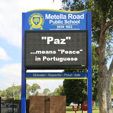 international peace day signage ideas