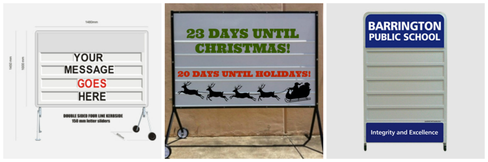 school Christmas decoration changeable signs christmas countdown