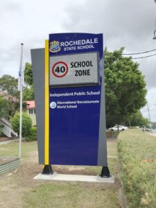 Public school LED safety signage