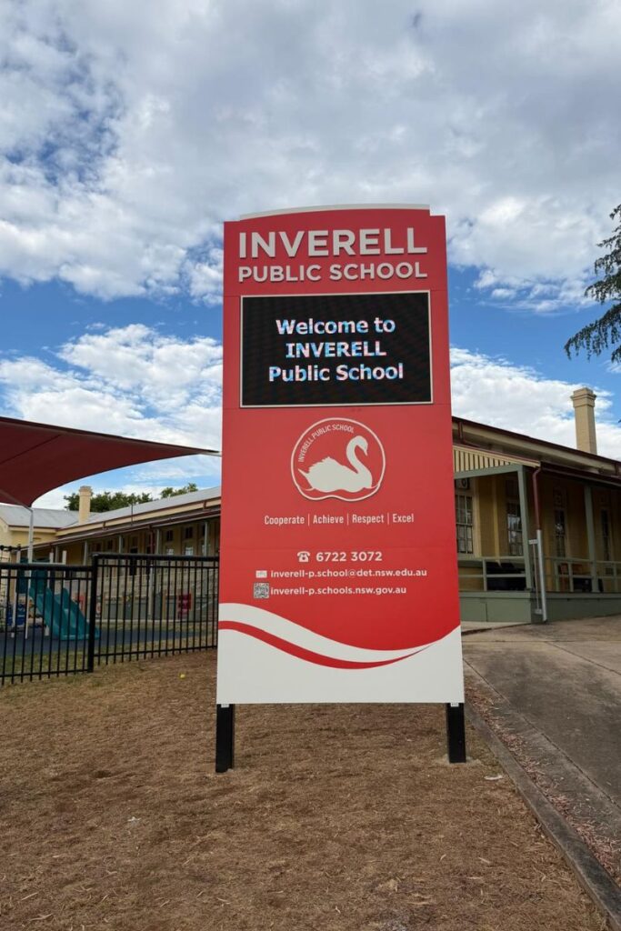 Inverell NSW outdoor fan cooled LED sign