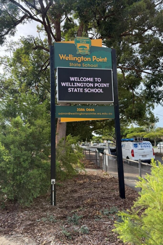 Wellington Point State School QLD fan cooled LED sign