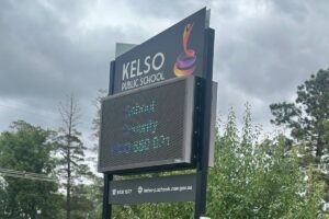 LED sign low resolution