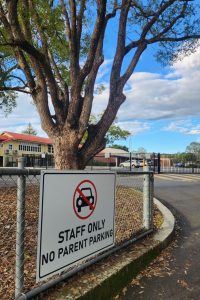 Parking signs schools