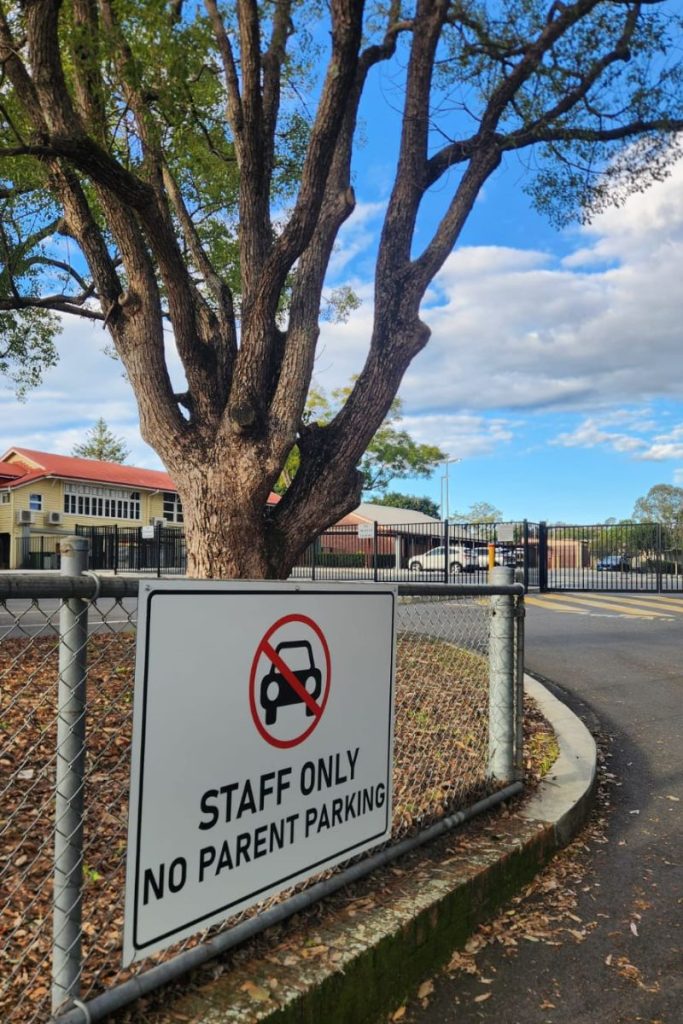 Parking signs schools