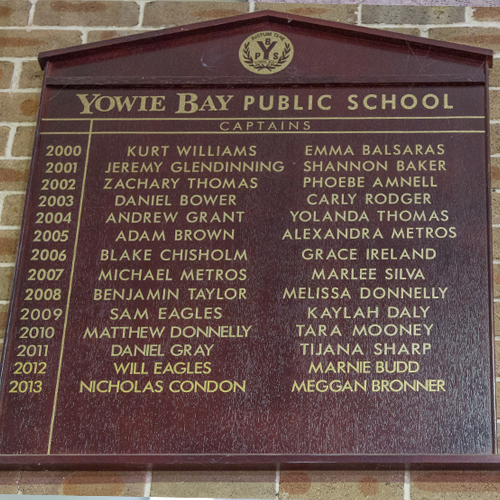 school swimming carnival honour boards signage