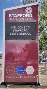 Stafford State School Digital Sign
