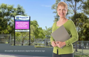 All-weather digital wall sign