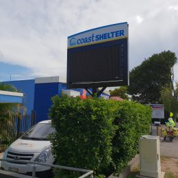 Coast Shelter Digital Sign