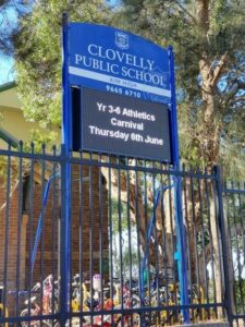 LED digital message school signage